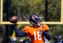 Bears QB Caleb Williams’ up-and-down camp continues, but coach Ben Johnson ‘happy’ with is progress