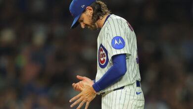 Cubs’ trade-deadline acquisition Kevin Gausman leaves crosstown game early with hand cramp
