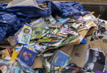 Dumpsters full of books showed up outside former Acero schools. Parents and teachers worked to salvage them
