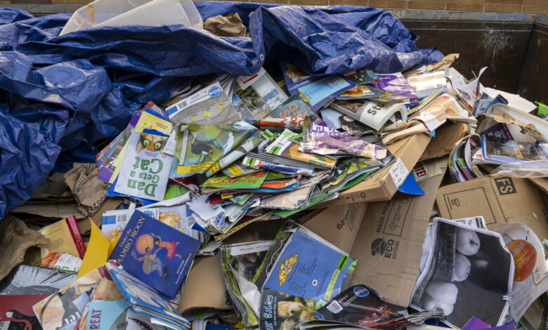 Dumpsters full of books showed up outside former Acero schools. Parents and teachers worked to salvage them