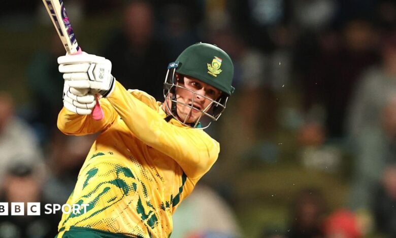 Jordan Hermann: South Africa opener scores 150 to equal the ODI debut score record in 99-run win