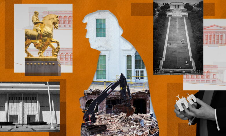 Trump aims to leave a physical legacy in D.C., bulldozing norms along the way