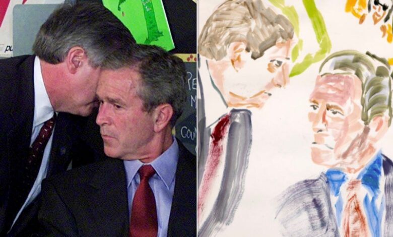 George W. Bush Honored 9/11 By Painting Himself Learning About 9/11