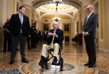 Sen. Mitch McConnell returns to Capitol Hill, casts first vote in months
