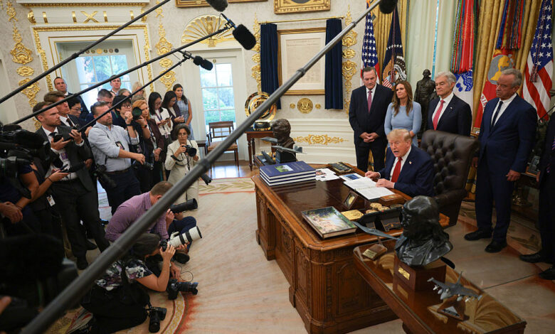 Trump escalates media fight with new White House press ban Trump escalates media fight with new White House press ban