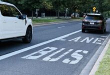 Removal of bus-only lanes on Md. 355 underway as 3 Metro Red Line stations reopen – WTOP News