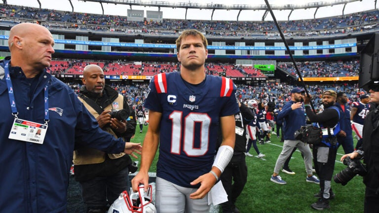 Is Drake Maye and a struggling Patriots offense worrying Mike Vrabel? Is Drake Maye and a struggling Patriots offense worrying Mike Vrabel?