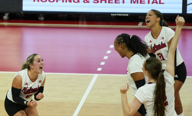 No. 1 Huskers Sweep Rutgers in Big Ten Opener