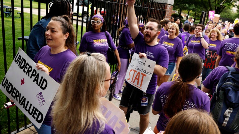 BMC nurses vote to authorize three-day strike over wages, staffing