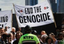 New Yorkers lined the street against Benjamin Netanyahu’s visit