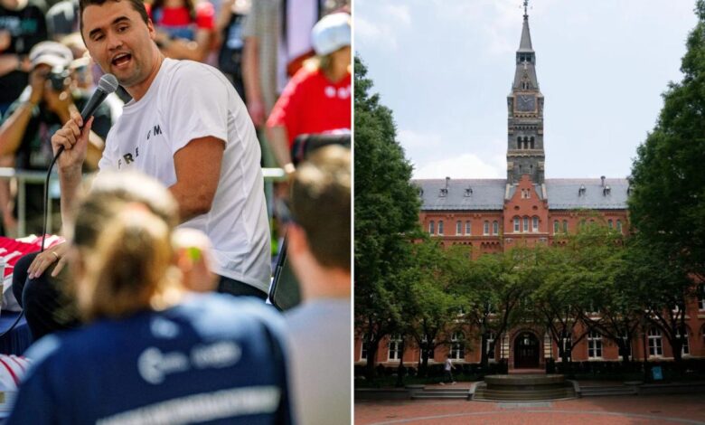 Outrage as Georgetown students reportedly plan Charlie Kirk ‘lookalike contest’ on assassination anniversary Outrage as Georgetown students reportedly plan Charlie Kirk ‘lookalike contest’ on assassination anniversary