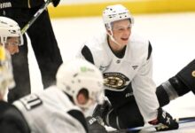 James Hagens is ready to make a push for a Bruins roster spot during camp
