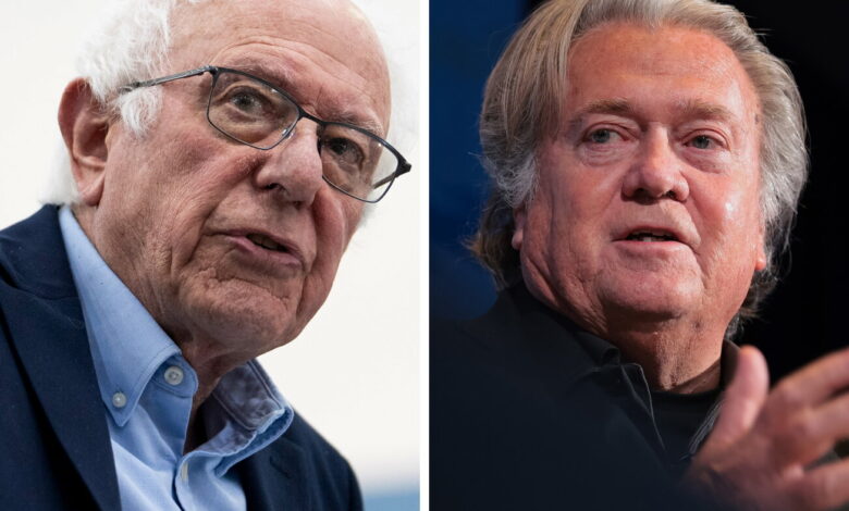 Bernie Sanders and Steve Bannon to share a stage to promote curbs on AI