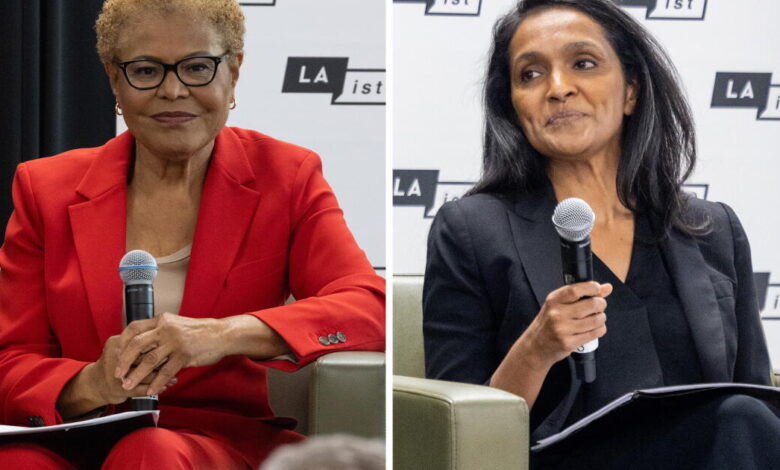 Bass, Raman tout their environmental bona fides at L.A. forum Bass, Raman tout their environmental bona fides at L.A. forum