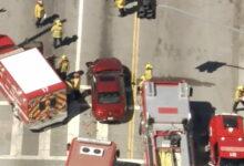 Crash involving L.A. Fire Department truck sends 7 to hospital