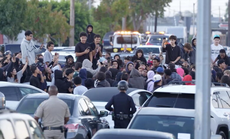 LAPD arrest 69 people, impound 200 cars at illegal street gathering in Harbor Gateway LAPD arrest 69 people, impound 200 cars at illegal street gathering in Harbor Gateway
