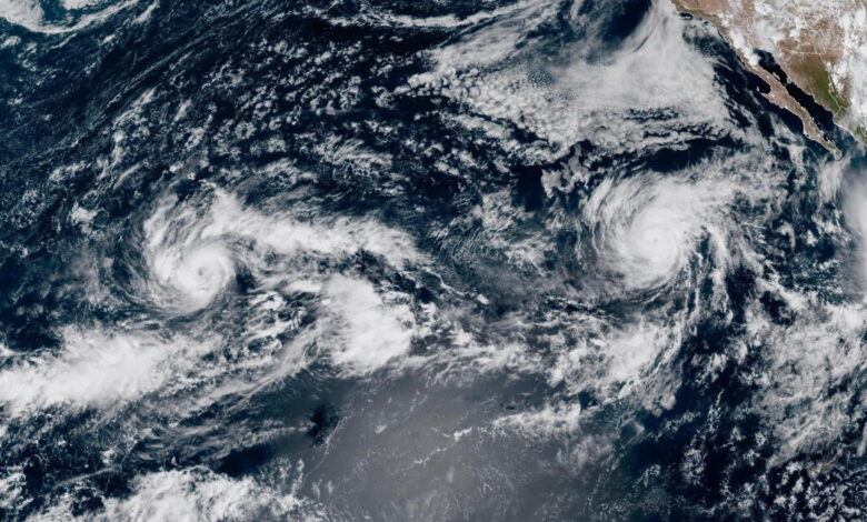 Hurricanes bring heavy surf to Southern California, rain to parts of the Southwest