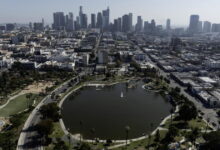 L.A. is building a mystery fence around MacArthur Park
