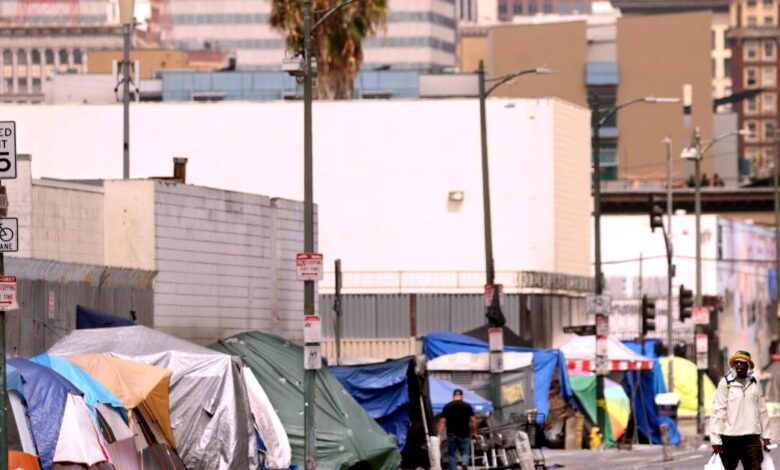 Nearly 6,000 homeless people could be displaced by the L.A. Olympics, study says Nearly 6,000 homeless people could be displaced by the L.A. Olympics, study says