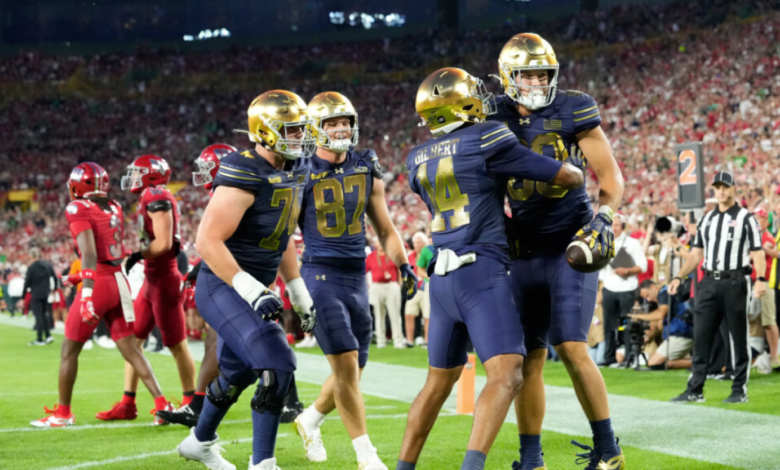 Notre Dame pours it on in second half to rout Wisconsin Notre Dame pours it on in second half to rout Wisconsin