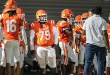 New country, new sport: Odurose Acheampong, an exchange student from Ghana, tries out football at Young
