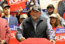 David Flippo blamed staff for exaggerating his military record. His own hat tells a different story.