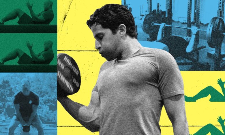 Why do Democrats keep posting videos of themselves pumping iron?