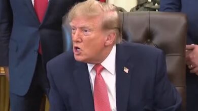 White House Oval Office Event Spirals as Trump and Vance Clash with Reporter Over Fraud Tip Line White House Oval Office Event Spirals as Trump and Vance Clash with Reporter Over Fraud Tip Line