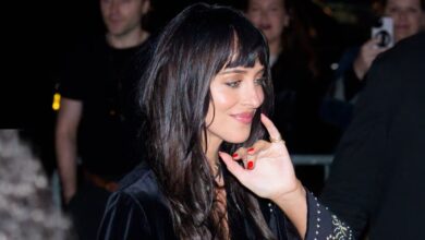 Dakota Johnson Demonstrates Why Brown Denim Is the Ultimate Autumn Alternative