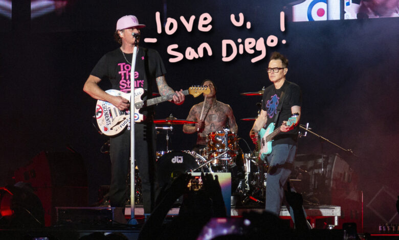 Tom DeLonge Wipes Away Tears As Petco Park Sings Tom DeLonge Wipes Away Tears As Petco Park Sings