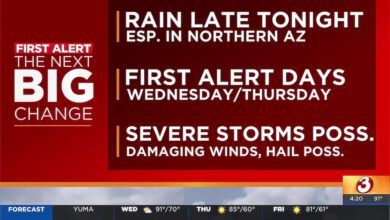 Flood Watch Issued for Phoenix and Arizona as Pacific Low-Pressure System Approaches