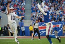Drake Maye and the Patriots saved their season with a gutsy victory over the Bills