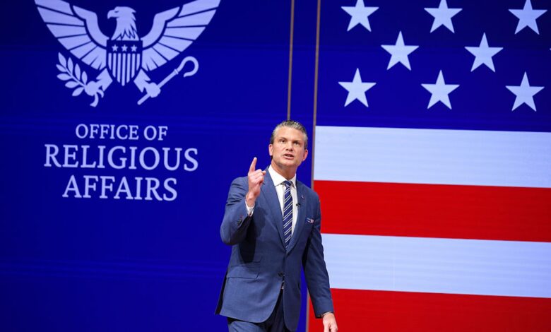 Pete Hegseth Redefines the Pentagon Through a Narrow Lens