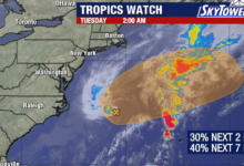East Coast Faces Coastal Flooding and Surf Threats as Low Pressure Brews Off Carolinas