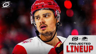 Carolina Hurricanes Adjust Lines Ahead of Tuesday Night Clash in Vancouver Carolina Hurricanes Adjust Lines Ahead of Tuesday Night Clash in Vancouver