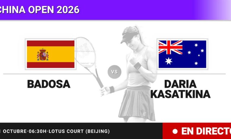 Paula Badosa – Daria Kasatkina, en directo hoy: sigue el partido de China Open