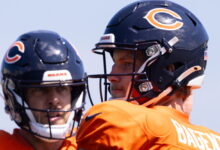 Bears coach Ben Johnson quiet on whether Tyson Bagent or Case Keenum will start at quarterback vs. Jets