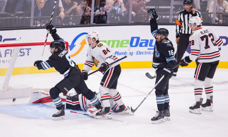Blackhawks already facing adversity after blowout loss to Mammoth Blackhawks already facing adversity after blowout loss to Mammoth